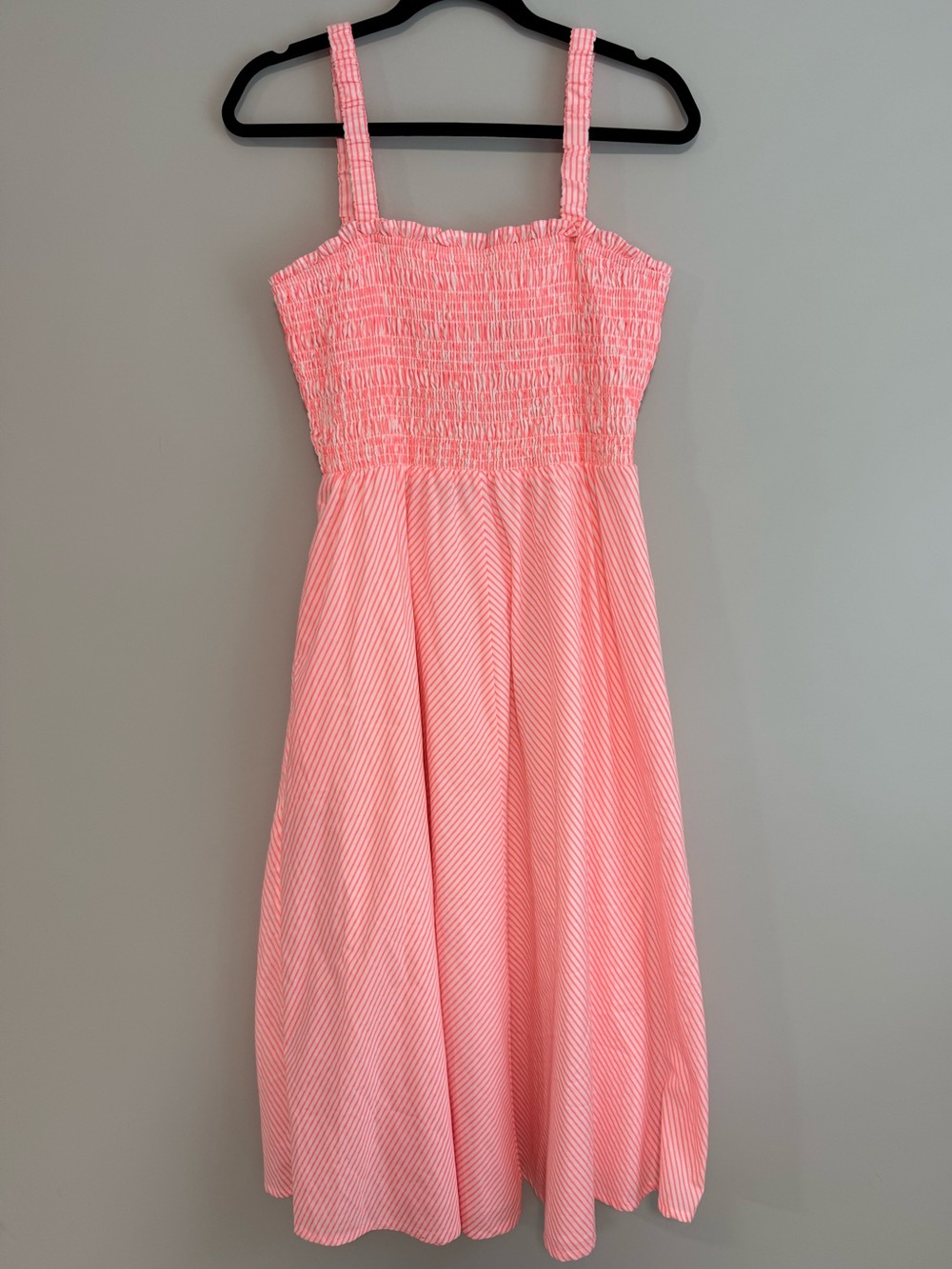 Vineyard Vines Kentucky Derby Smocked SunDress Rosa/White Cap Size Medium